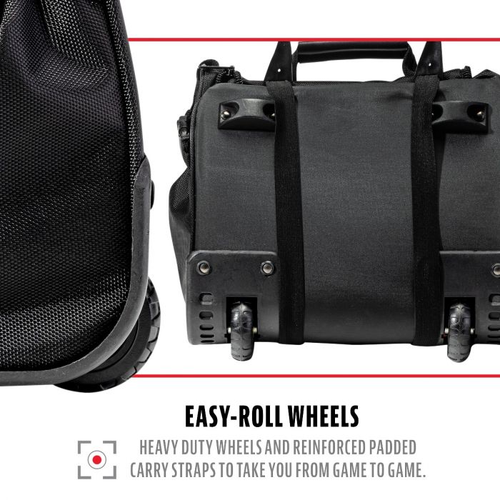 Franklin Sports Traveler Roller - Pro-Level Baseball and Softball Equipment Bag product image 3, provided for visual
