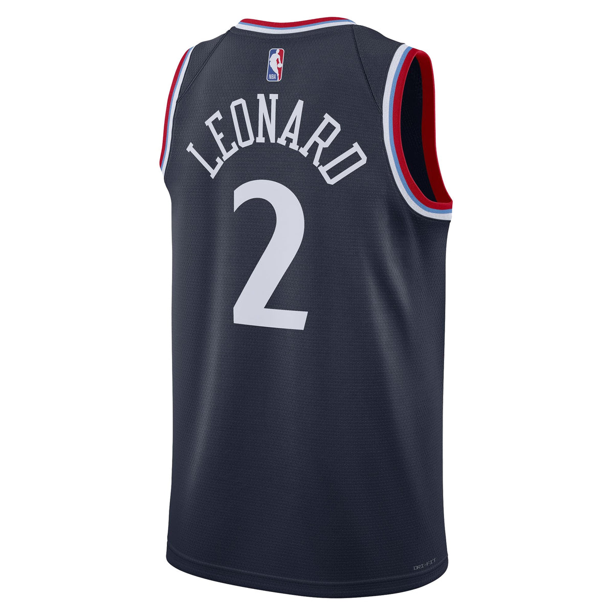 Unisex LA Clippers Kawhi Leonard Nike Navy 2024/25 Swingman Jersey - Icon Edition product image 4, provided for visual