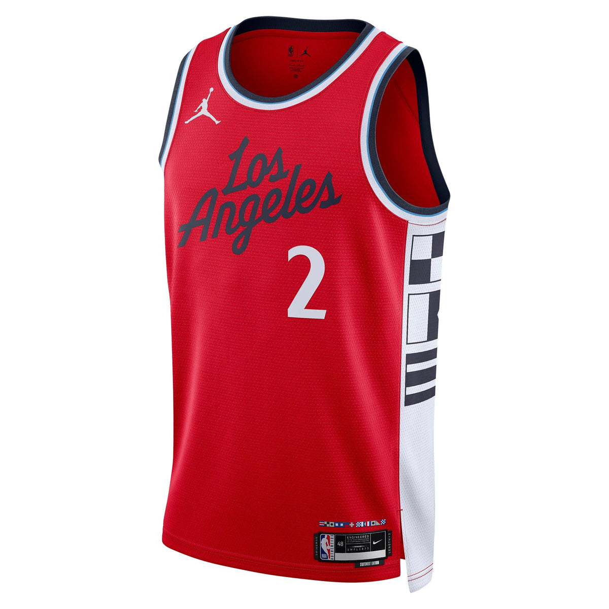 Unisex LA Clippers Kawhi Leonard Jordan Brand Red 2024/25 Swingman Jersey - Statement Edition product image 3, provided for