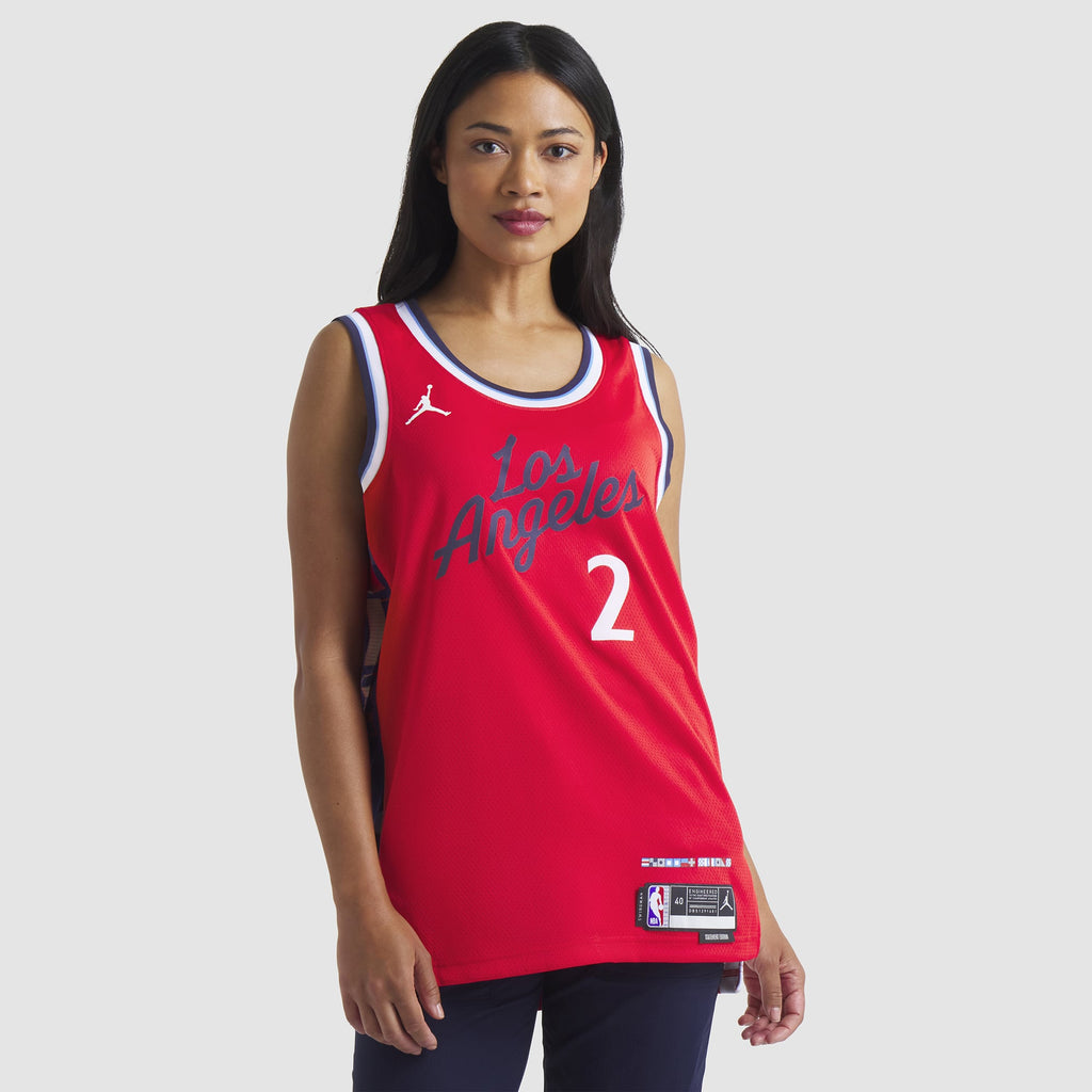 Unisex LA Clippers Kawhi Leonard Jordan Brand Red 2024/25 Swingman Jersey - Statement Edition product image 5, provided for