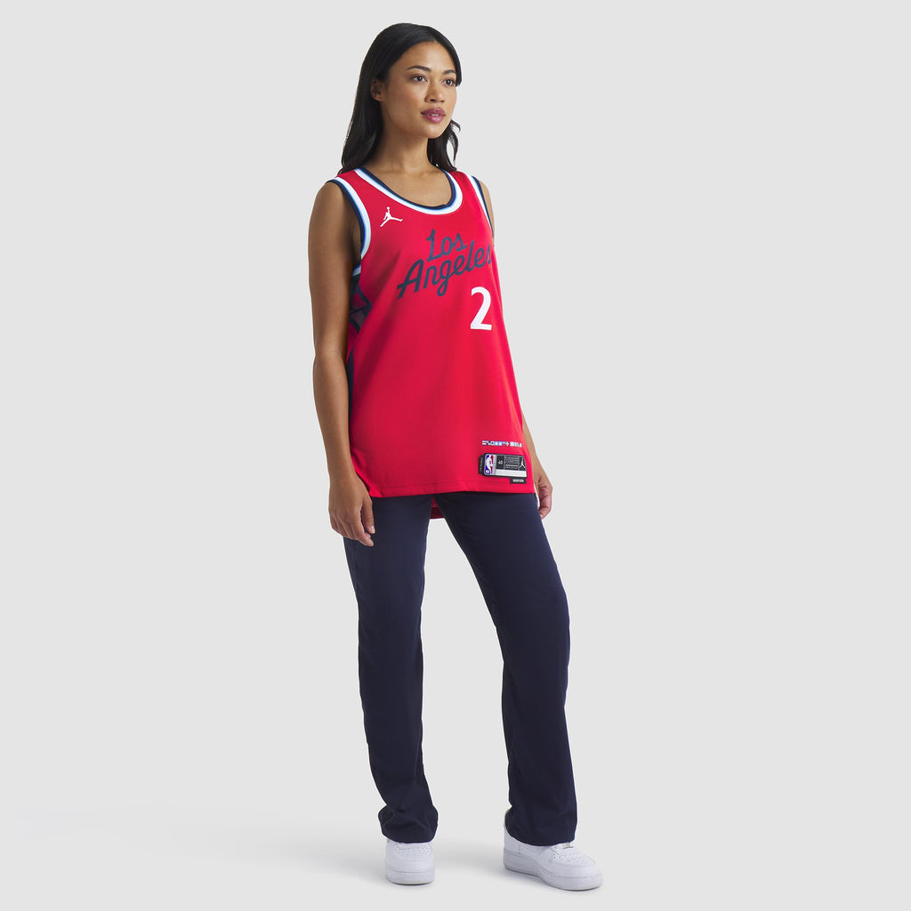 Unisex LA Clippers Kawhi Leonard Jordan Brand Red 2024/25 Swingman Jersey - Statement Edition product image 7, provided for