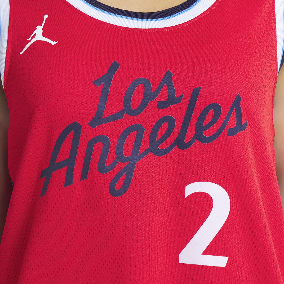 Unisex LA Clippers Kawhi Leonard Jordan Brand Red 2024/25 Swingman Jersey - Statement Edition product image 9, provided for