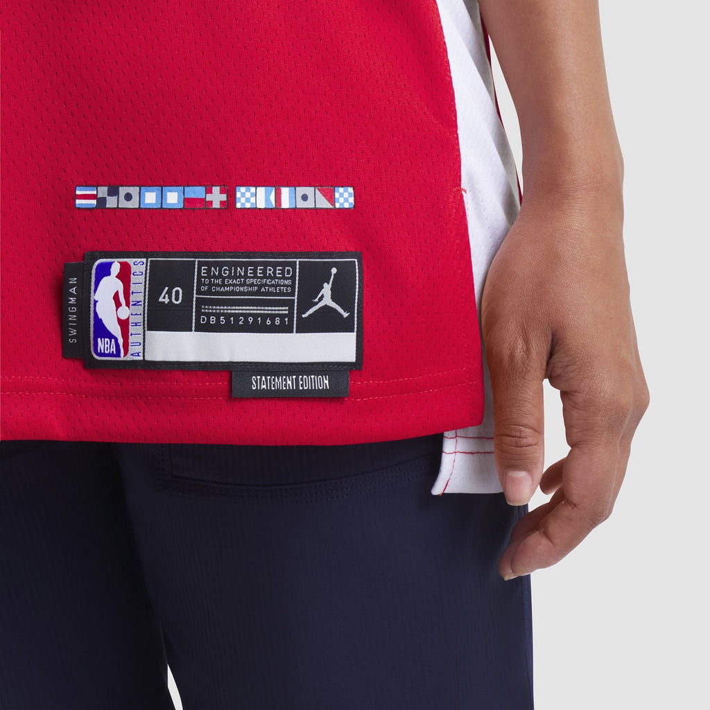 Unisex LA Clippers Kawhi Leonard Jordan Brand Red 2024/25 Swingman Jersey - Statement Edition product image 10, provided for