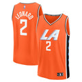 LA Clippers Kawhi Leonard Fanatics Orange 2025/26 City Edition Fast Break Jersey for Men product image 1, provided for