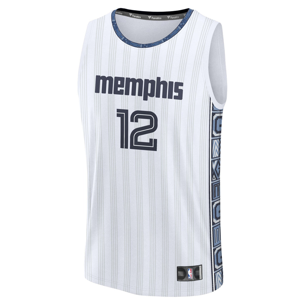 Memphis Grizzlies Ja Morant Fanatics White 2025/26 City Edition Fast Break Jersey for Men product image 3, provided for