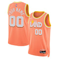 Unisex Cleveland Cavaliers Nike Orange 2025/26 City Edition Swingman Custom Jersey product image 1, provided for visual