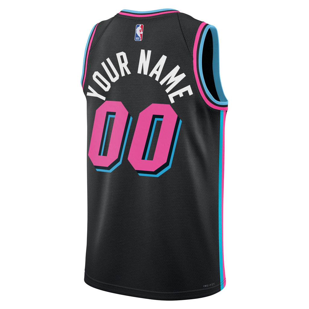 Unisex Miami Heat Nike Black 2025/26 City Edition Swingman Custom Jersey product image 4, provided for visual reference and