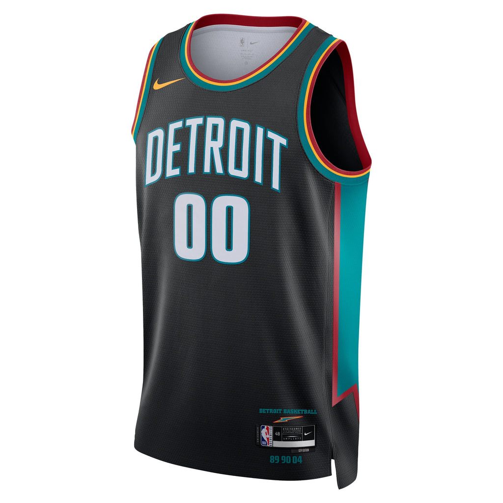 Unisex Detroit Pistons Nike Charcoal 2025/26 City Edition Swingman Custom Jersey product image 3, provided for visual