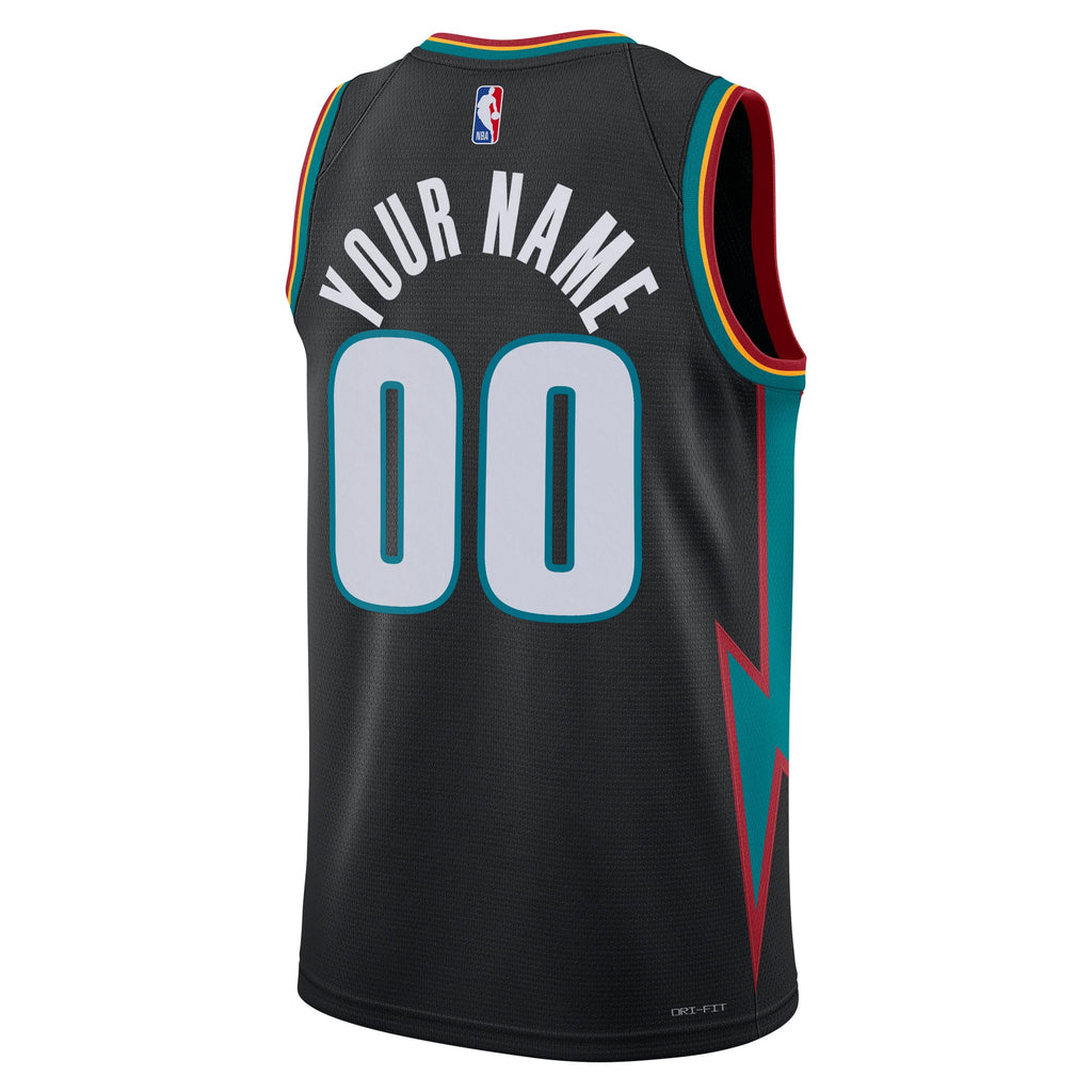 Unisex Detroit Pistons Nike Charcoal 2025/26 City Edition Swingman Custom Jersey product image 4, provided for visual