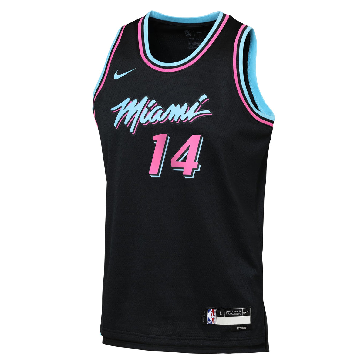 Youth Miami Heat Tyler Herro Nike Black 2025/26 City Edition Swingman Jersey product image 3, provided for visual reference