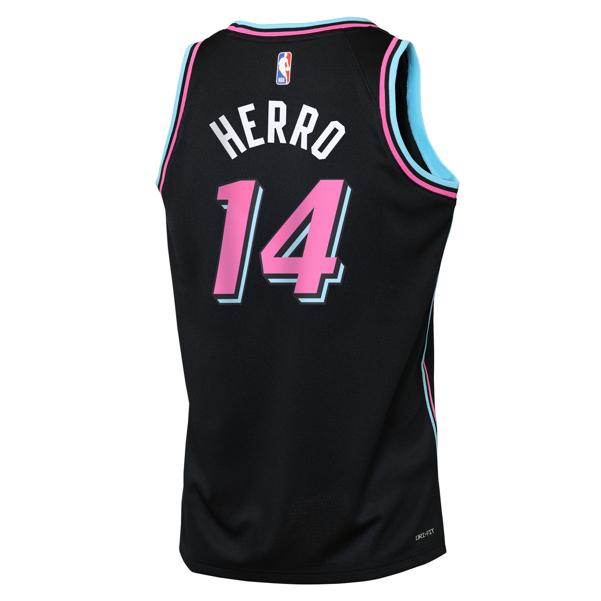 Youth Miami Heat Tyler Herro Nike Black 2025/26 City Edition Swingman Jersey product image 4, provided for visual reference
