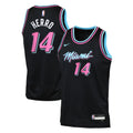 Youth Miami Heat Tyler Herro Nike Black 2025/26 City Edition Swingman Jersey product image 1, provided for visual reference