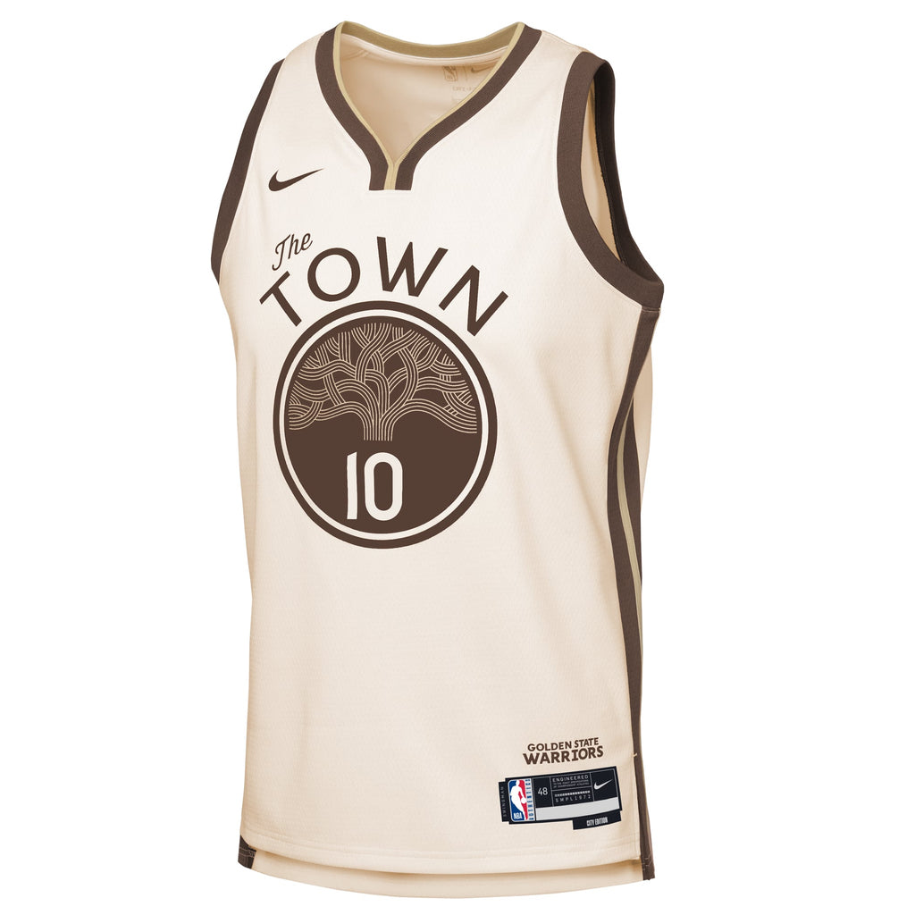 Youth Golden State Warriors Jimmy Butler III Nike Tan 2025/26 City Edition Swingman Jersey product image 3, provided for