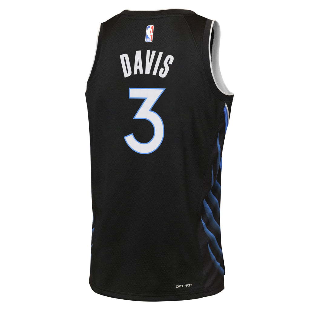 Youth Dallas Mavericks Anthony Davis Nike Black 2025/26 City Edition Swingman Jersey product image 4, provided for visual