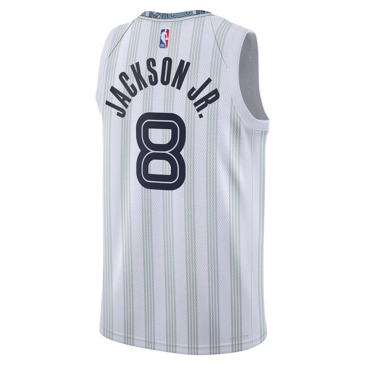 Unisex Memphis Grizzlies Jaren Jackson Jr. Nike White 2025/26 Swingman Jersey - City Edition product image 4, provided for