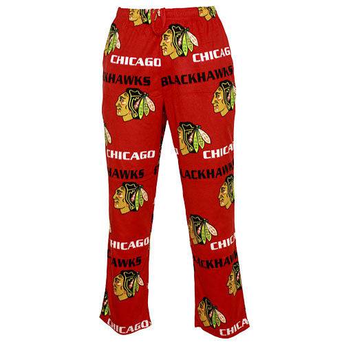 Chicago Blackhawks Adult Facade Micro Fleece Pants product image 1, provided for visual reference and product detail review