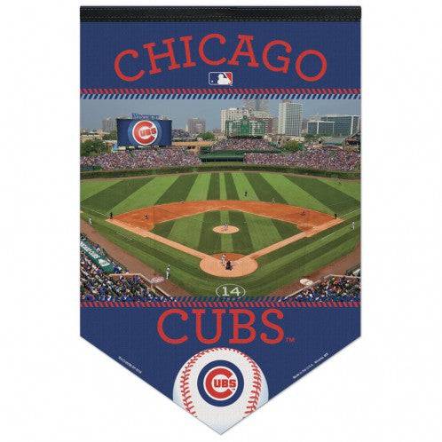 Chicago Cubs Stadium MLB Premium Felt Banner 17" x 26" product image 1, provided for visual reference and product detail