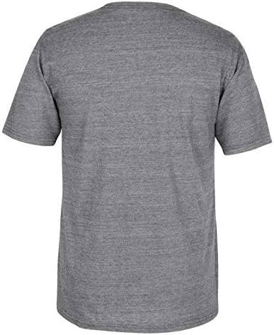 Reebok Chicago Blackhawks CCM "Retro" Distressed Premium Tri-Blend Gray T-Shirt product image 2, provided for visual