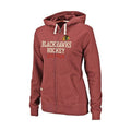 Majestic Chicago Blackhawks Women Lucky Charm Full Zip Hooded Sweatshirt product image 1, provided for visual reference and