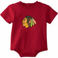 Chicago Blackhawks Newborn/Infant Red Primary Logo Creeper product image 1, provided for visual reference and product detail