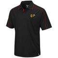 Reebok Chicago Blackhawks Black Active Polo product image 1, provided for visual reference and product detail review