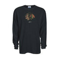 Chicago Blackhawks "Faded Logo" long-sleeve thermal waffle T-Shirt product image 1, provided for visual reference and