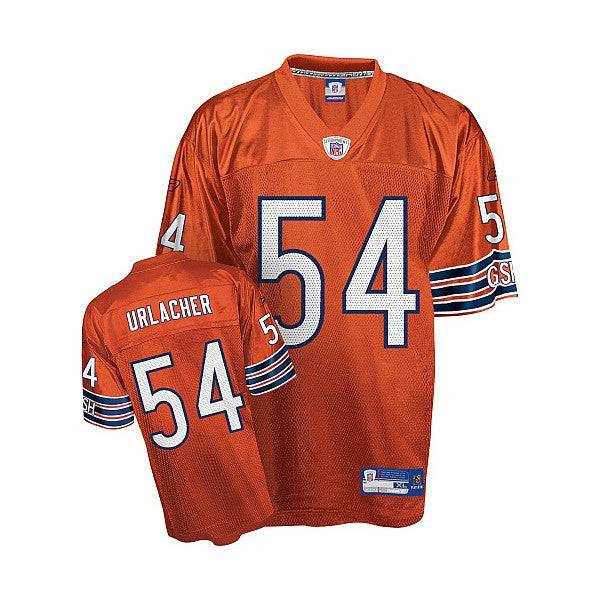 Chicago Bears Brian Urlacher Replica Alternate Orange Jersey product image 1, provided for visual reference and product