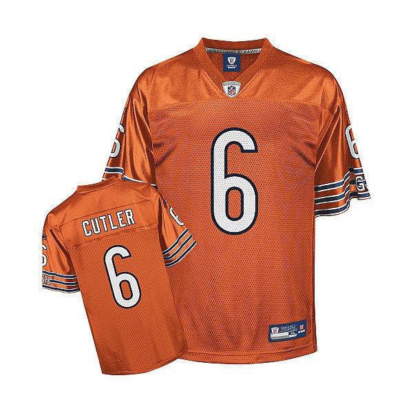 Chicago Bears Jay Culter Urlacher Replica Alternate Orange Jersey product image 1, provided for visual reference and product