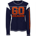 Reebok Chicago Bears Ladies Go Team Thermal Premium Long Sleeve T-Shirt - Navy Blue product image 1, provided for visual