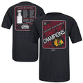 Reebok Chicago Blackhawks 2013 NHL Stanley Cup Final Champions Linear Cup T-Shirt - Black product image 1, provided for