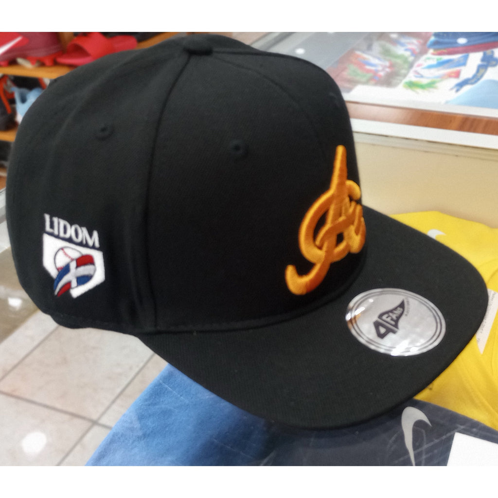 2024 Aguilas Cibaenas 4Fans Snapback Hat - Black product image 2, provided for visual reference and product detail review