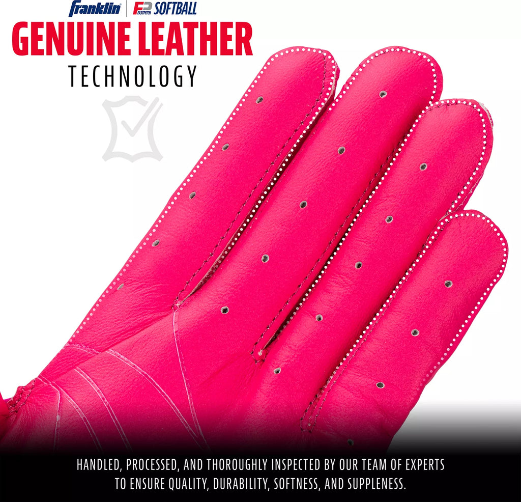 Franklin USA Women Softball CFX FP Batting Glove - 20716F product image 5, provided for visual reference and product detail