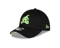Aguilas Cibaenas New Era 9FORTY Adjustable Hat - Black/Green product image 1, provided for visual reference and product