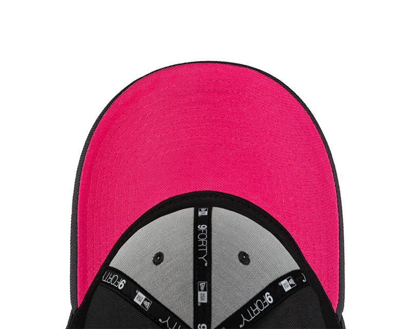 Aguilas Cibaeñas New Era 9FORTY Adjustable Baseball Hat – Dark Gray/Pink product image 5, provided for visual reference and
