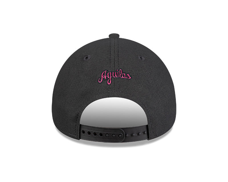 Aguilas Cibaeñas New Era 9FORTY Adjustable Baseball Hat – Dark Gray/Pink product image 4, provided for visual reference and