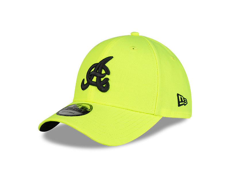 Aguilas Cibaenas New Era 9FORTY Adjustable Hat - Neon Yellow product image 1, provided for visual reference and product