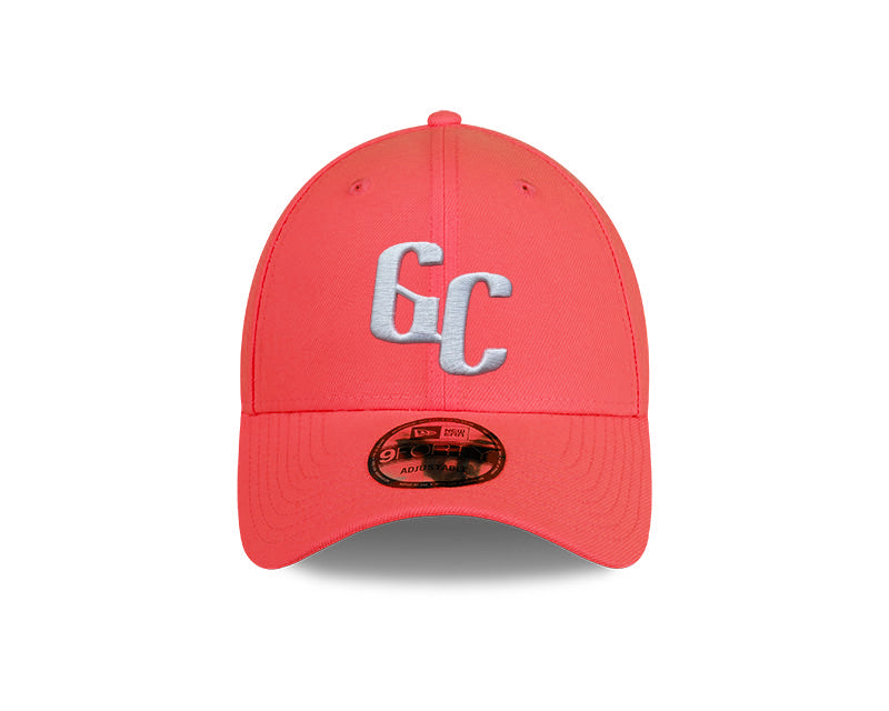 Gigantes del Cibao New Era 9FORTY Adjustable Hat - Neon Coral product image 3, provided for visual reference and product