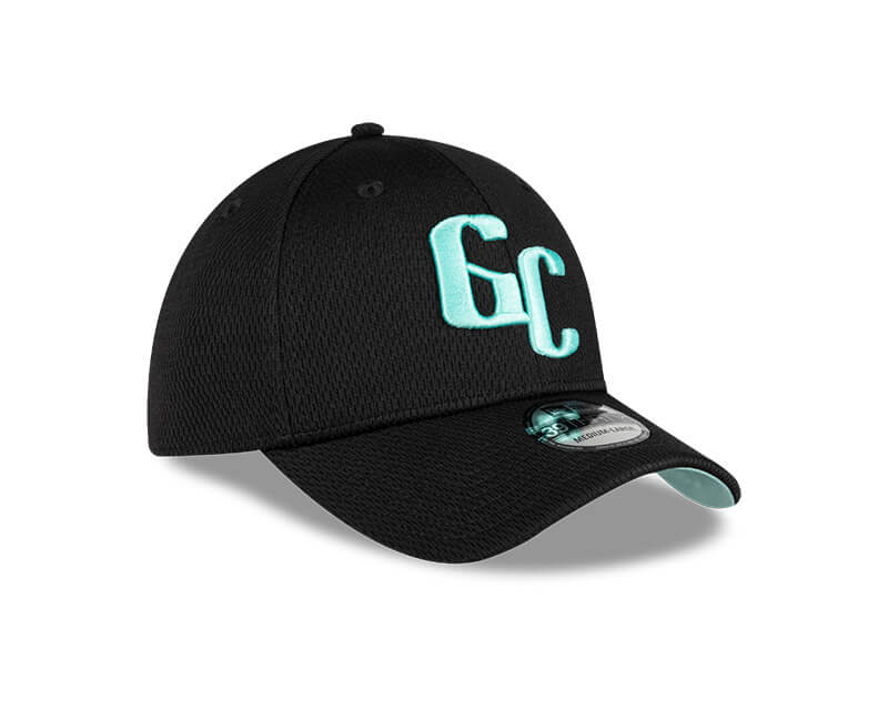 Gigantes del Cibao New Era 39THIRTY Flexible Hat - Black/Mint product image 2, provided for visual reference and product