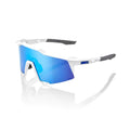 100% SPEEDCRAFT® Matte White HiPER® Blue Multilayer Mirror Lens 60007-00012 product image 1, provided for visual reference