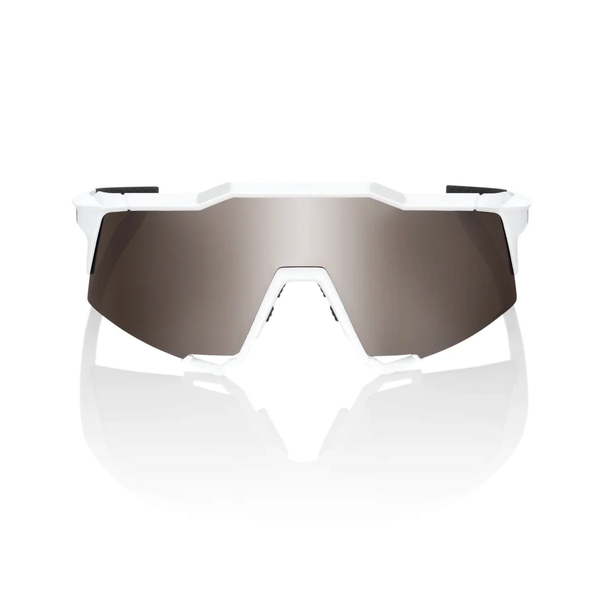 100% SPEEDCRAFT® Matte White HiPER® Silver Mirror Lens 60007-00006 product image 2, provided for visual reference and