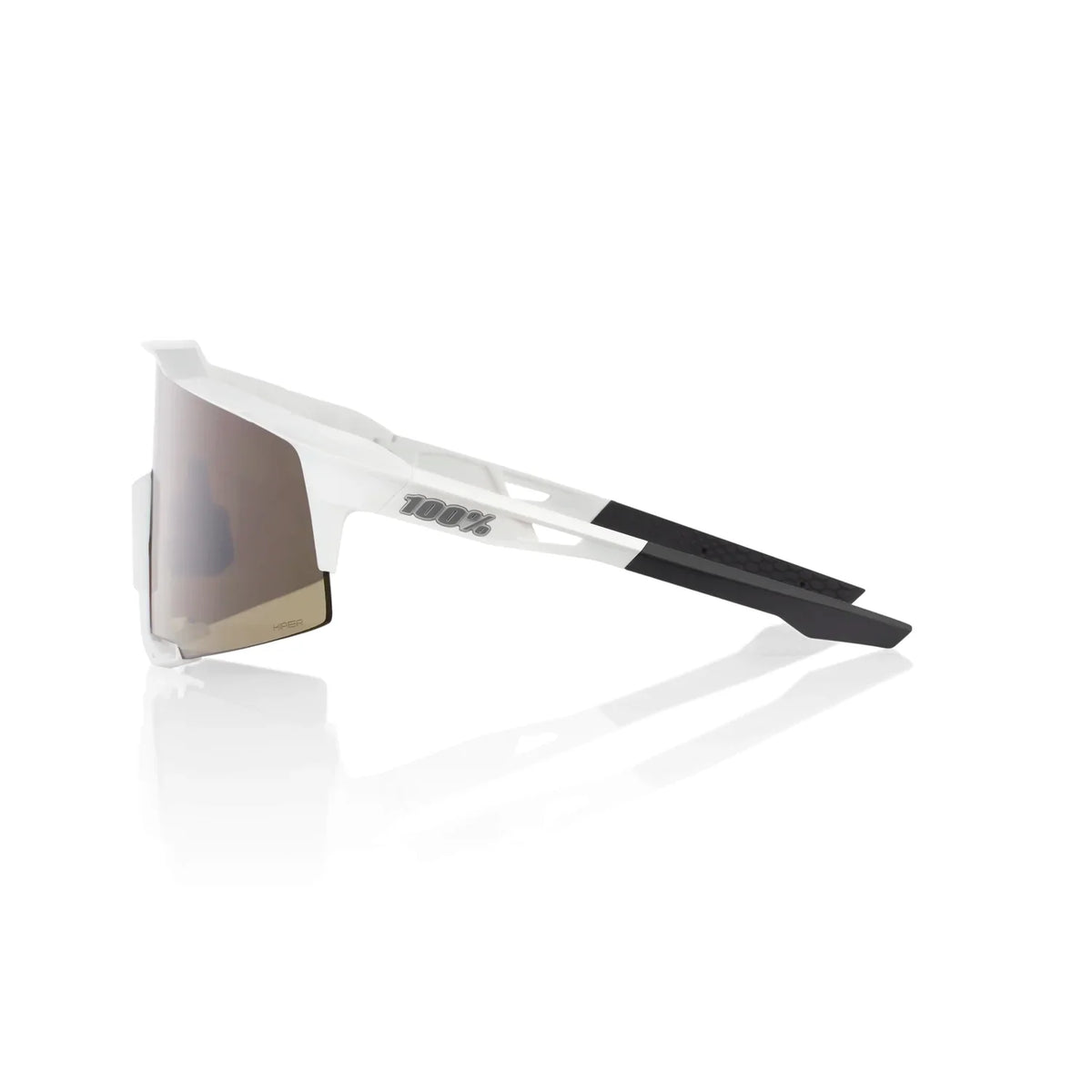 100% SPEEDCRAFT® Matte White HiPER® Silver Mirror Lens 60007-00006 product image 3, provided for visual reference and