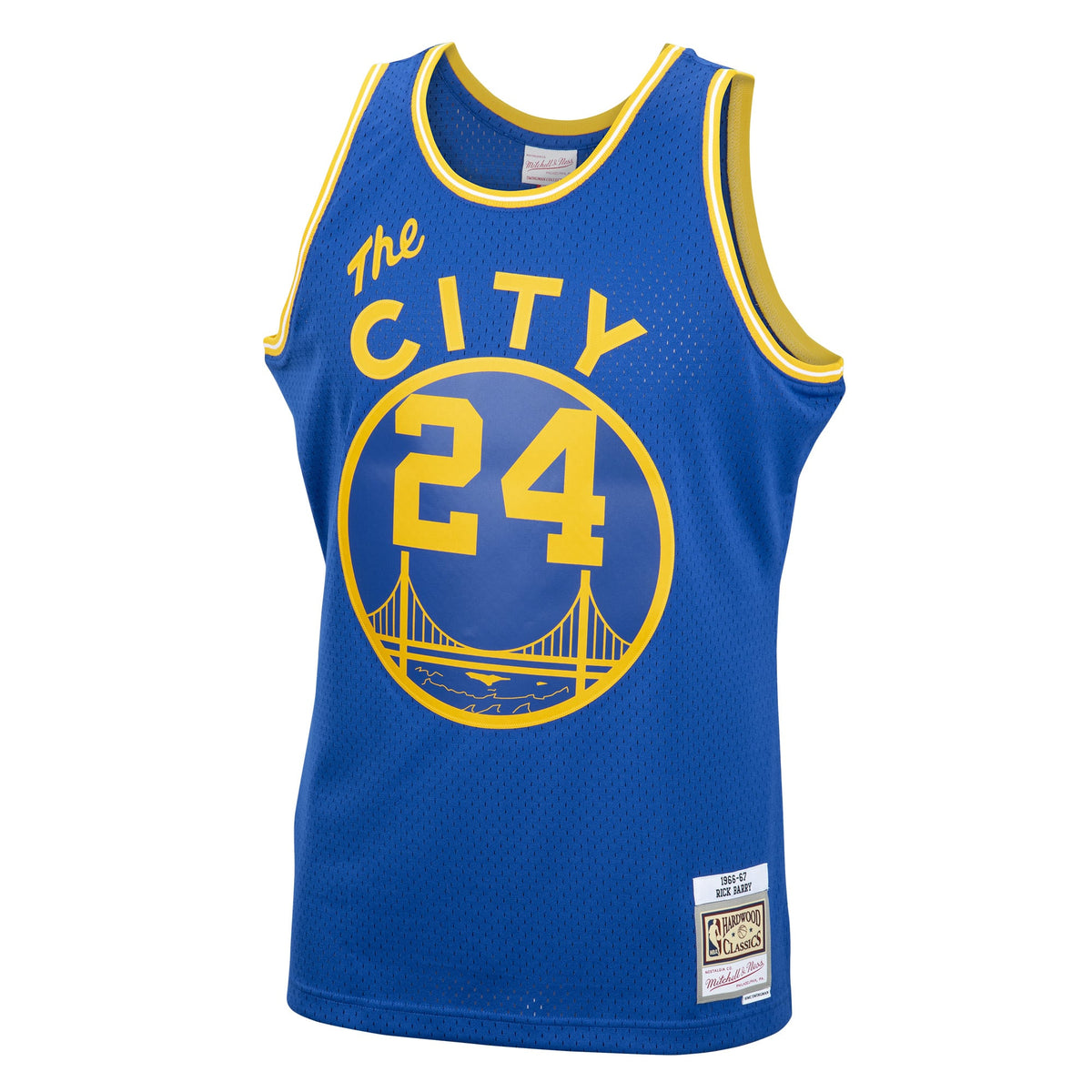 Golden State Warriors Rick Barry Mitchell & Ness Royal 1966/67 Hardwood Classics Swingman Jersey for Men product image 3,