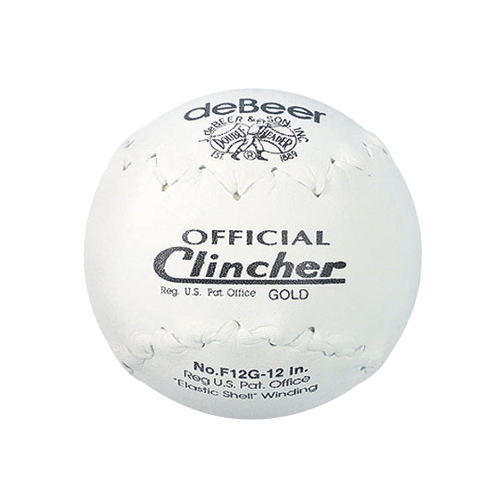 DEBEER Clincher Gold 12" Softballs – Built for Superior Performance - Dozen product image 1, provided for visual reference