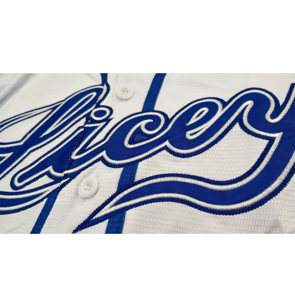 2023 Titanes del Caribe OFFICIAL Licey Jersey - White product image 2, provided for visual reference and product detail