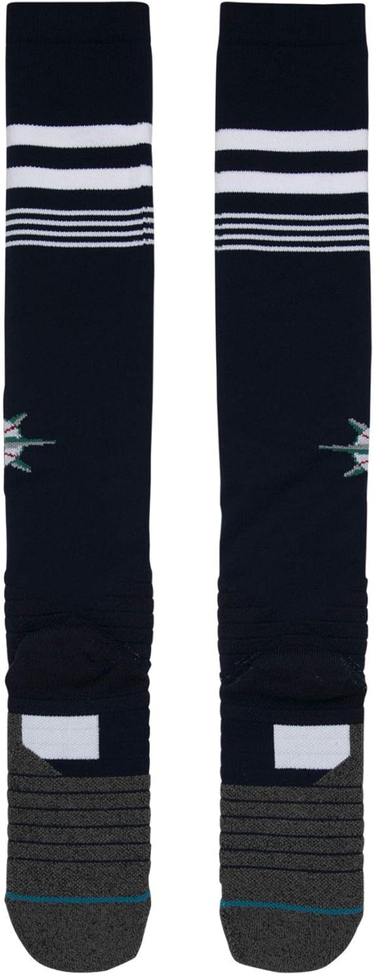 Stance MLB Seattle Mariners Baseball Diamond Pro OTC Socks – Navy Blue product image 2, provided for visual reference and