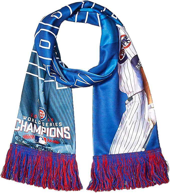 Chicago Cubs Kris Bryant #17 World Series Champions Printed Photo Scarf product image 2, provided for visual reference and