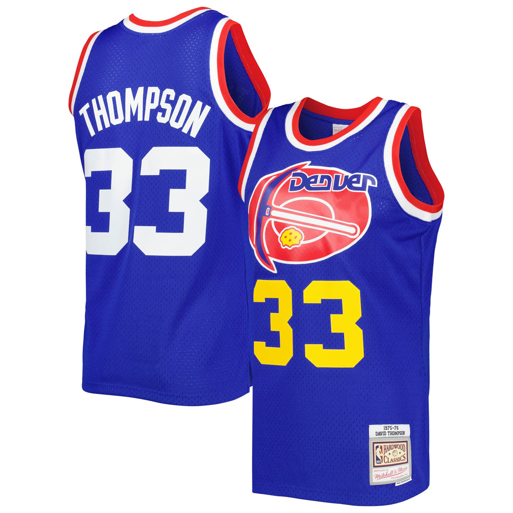 Denver Nuggets David Thompson Mitchell & Ness Royal Hardwood Classics 1975/76 Swingman Jersey for Men product image 1,