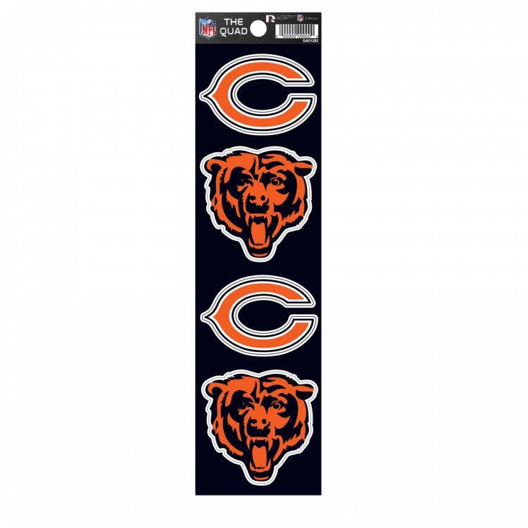 Chicago Bears The Quad Decal product image 1, provided for visual reference and product detail review