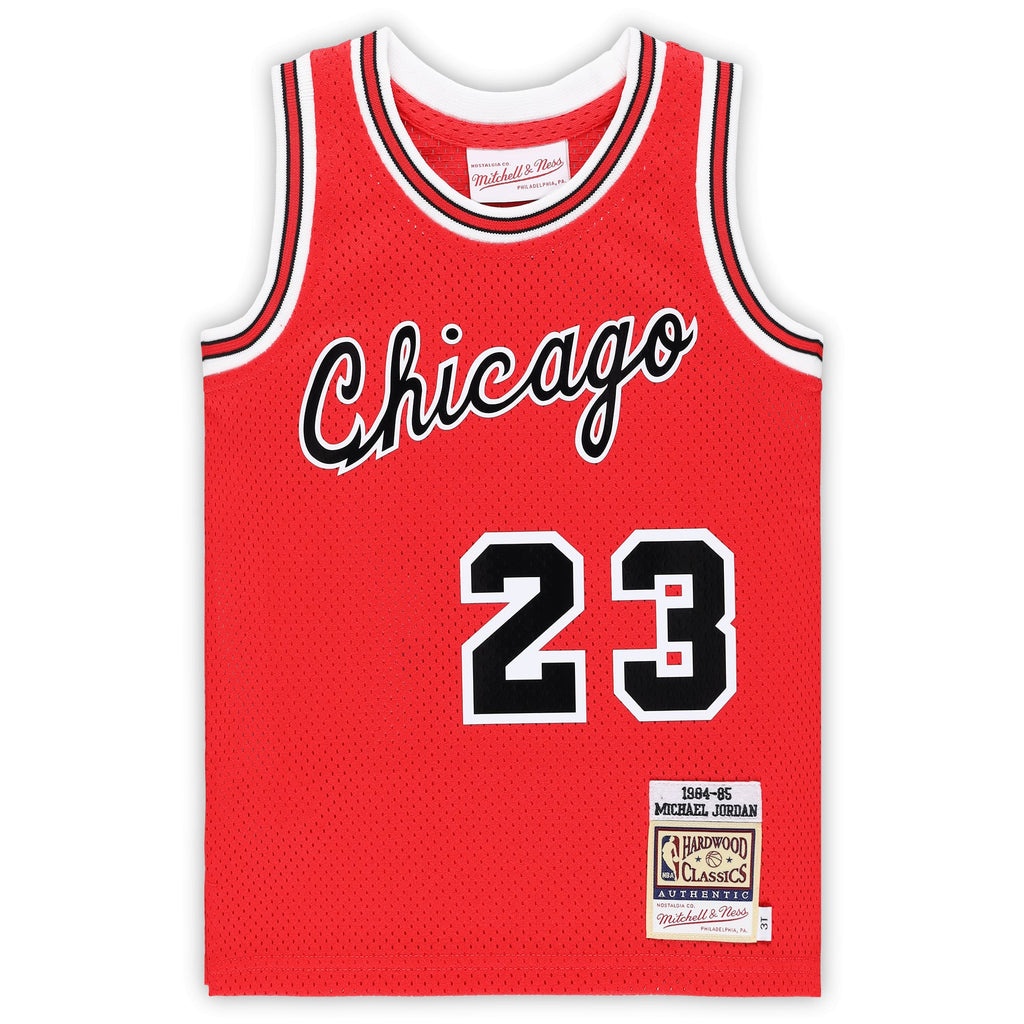 Toddler Chicago Bulls Michael Jordan Mitchell & Ness Red Hardwood Classics 1984/85 Authentic Swingman Jersey product image
