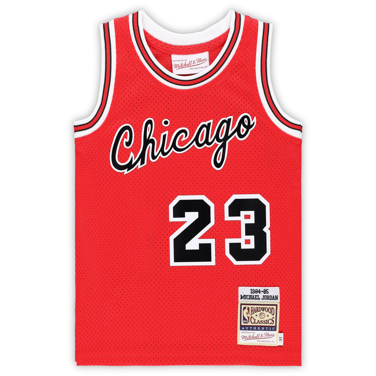 Toddler Chicago Bulls Michael Jordan Mitchell & Ness Red Hardwood Classics 1984/85 Authentic Swingman Jersey product image